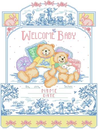 Bears On Toile Birth Record